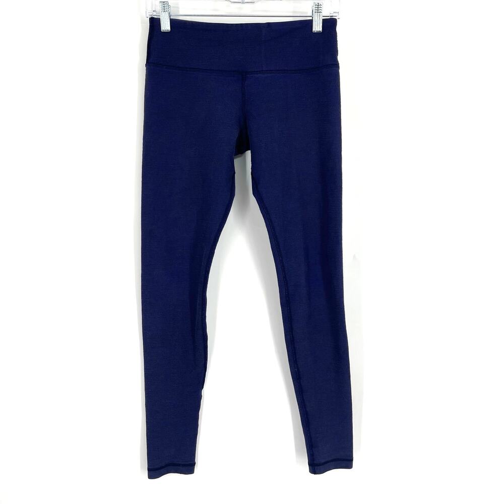 Lululemon Wunder Under 29" Heathered Blue Size 6